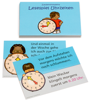 Lesespiel Uhrzeit