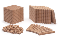 Mathematischer Würfel aus Holz,  121 Teile