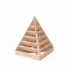 Mittelgroße Pflanzpyramide aus Holz - ideal als Kräuterpyramide,  Erdbeerpyramide oder Blumenpyramide