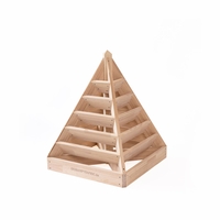 Mittelgroße Pflanzpyramide aus Holz - ideal als Kräuterpyramide,  Erdbeerpyramide oder Blumenpyramide