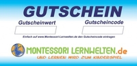Montessori Lernwelten - Geschenkgutscheine per Post