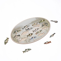 Puzzle Fische aus Holz