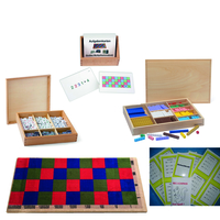 Rechenteppich Große Multiplikation mit Rechenstäbchen,  Ziffern und Aufgabenkarten