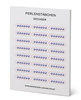 Sechser-Perlenstäbchen,  Aufkleberblock mit 20 Seiten