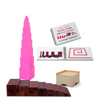Set: Rosa Turm und braune Treppe