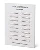 Siebener-Perlenstäbchen,  Aufkleberblock mit 20 Seiten
