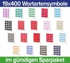 Sparset 19 Wortartensymbole,  19 x 400 Aufkleber