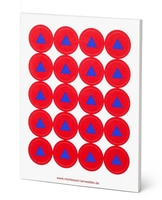 Wortartensymbol Partizip,  400 Aufkleber
