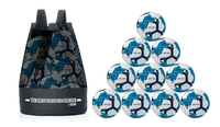 10er Ballset - T-PRO Hybrid (Blau) Trainingsball (Gr. 5) - inkl. T-PRO Ballsack