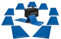 10er Set Gymnastikmatten (190x60x0, 8 cm) outdoor - faltbar