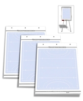 3er Set - Hockey Flipchart-Spielfeldblöcke