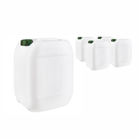 5 Kanister - 10 Liter Camping Outdoor Wasserkanister mit Schraubverschluss