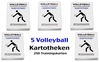 5 Kartotheken-SET - Volleyballtraining