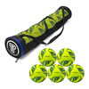 5er Ballset - T-PRO Hybrid 2.0 (Yellow-Blue) Trainingsball (Gr. 5) - inkl. Ballschlauch