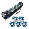 5er Ballset - T-PRO Hybrid (Blau) Trainingsball (Gr. 5) - inkl. Ballschlauch