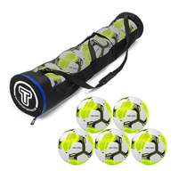 5er Ballset - T-PRO Hybrid (NEON) Trainingsball (Gr. 5) - inkl. Ballschlauch