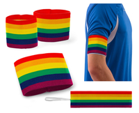 Armbinde mit Klett (Junior/Senior) - Farbe: Regenbogen