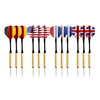 Darts.de Dartpfeile mit Metallspitze - 12er Set (Flaggen)