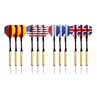 Darts.de Dartpfeile mit Metallspitze - 12er Set (Flaggen)