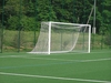 Eckverschweißtes Fußballtor,  Typ 2,  in Hülsen stehend - Alu-Weiß