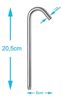 Erdnagel (Metall) - 20, 5 cm