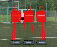 Freistoß-Trainingsdummy (Profi) 180 cm - Farbe: Rot