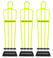 Freistoß-Trainingsdummy (Windy) 180 cm - Farbe: Neongelb