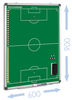 FUSSBALL - magnetische Taktiktafel 600 x 900 mm (Grün)