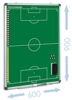 FUSSBALL - magnetische Taktiktafel 600 x 900 mm (Grün)