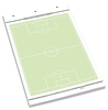 Fussball Flipchart-Spielfeldblock - 25 Blatt