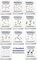 Handball - 11 Kartotheken-Set - über 600 Einheiten