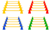 Kegelhürden (5er Set),  4 Farben - Höhe: 23 cm