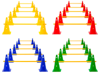 Kegelhürden (5er Set),  4 Farben - Höhe: 38 cm