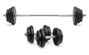 Kurz- und Langhantel (115 cm) Set - Gewicht: 51, 5 kg