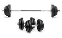 Kurz- und Langhantel (115 cm) Set - Gewicht: 51, 5 kg