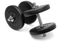 Kurzhantel Set (silber) - 12, 5-25 kg