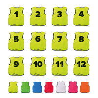 Leibchen mit Rückennummern (1-12) - 12er Set