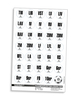 Magnet-Sticker-Set (Positionen) - Fussball