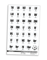 Magnet-Sticker-Set (Positionen) - Fussball
