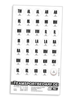 Magnet-Sticker-Set (Positionen) - Handball