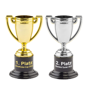 Mini-Pokal (10 cm) - Gold oder Silber