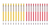 Mini-Slalomstange 50 cm (Ø 25 mm,  2 Farben) - 10er Set