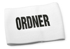 Ordnerbinde (weiß) - Aufdruck: ORDNER