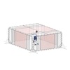 Rebounder Käfig XL - 360 x 360 x 180 cm