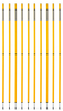Slalomstange 160 cm (Ø 25 mm) 2-teilig - 10er Set