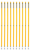 Slalomstange 170 cm (Ø 32 mm) 2-teilig - 10er Set