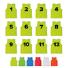 T-PRO Leibchen mit Rückennummern (1-12) - 12er Set