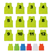 T-PRO Leibchen mit Rückennummern (1-12) - 12er Set