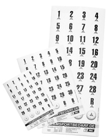 T-PRO Magnet-Sticker-Set - Nummern