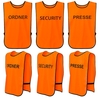 T-PRO Warnweste (Farbe: Orange) - Aufdruck: ORDNER,  SECURITY oder PRESSE